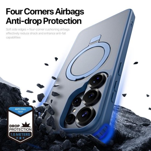 DĖKLAS DUX DUCIS YIND MAGNETIC STAND SAMSUNG S948 S26 ULTRA TAMSIAI MĖLYNAS DĖKLAS DUX DUCIS YIND MAGNETIC STAND SAMSUNG S948 S26 ULTRA TAMSIAI MĖLYNAS