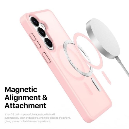 DĖKLAS DUX DUCIS YIND MAGSAFE SAMSUNG S942 S26 ROŽINIS DĖKLAS DUX DUCIS YIND MAGSAFE SAMSUNG S942 S26 ROŽINIS