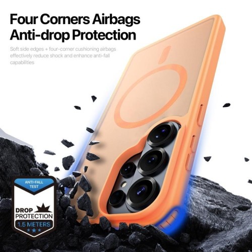 DĖKLAS DUX DUCIS YIND MAGSAFE SAMSUNG S948 S26 ULTRA ORANŽINIS