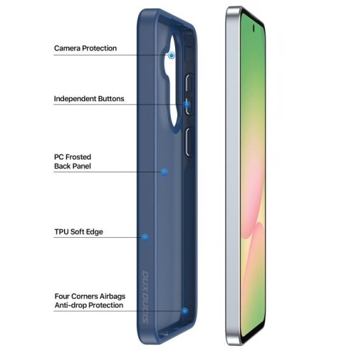 DĖKLAS DUX DUCIS YIND SAMSUNG A376 A37 5G TAMSIAI MĖLYNAS