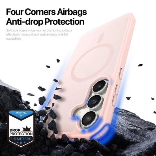 DĖKLAS DUX DUCIS YIND SAMSUNG S731 S25 FE ROŽINIS