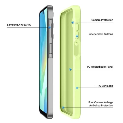 DĖKLAS DUX DUCIS YIND SKIRTAS SAMSUNG A165 A16 4G/A166 A16 5G ŽALIAS DĖKLAS DUX DUCIS YIND SKIRTAS SAMSUNG A165 A16 4G/A166 A16 5G ŽALIAS