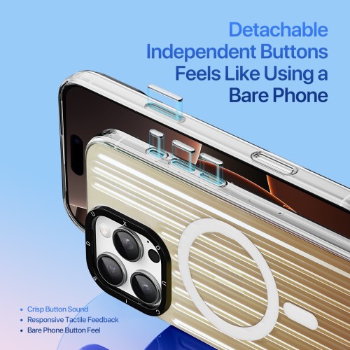 DĖKLAS DUX DUCIS ZEST APPLE IPHONE 16 PRO MAX GRADIENT DESERT GOLD