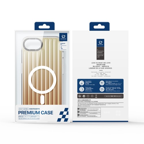 DĖKLAS DUX DUCIS ZEST APPLE IPHONE 16E/17E GRADIENT DESERT GOLD
