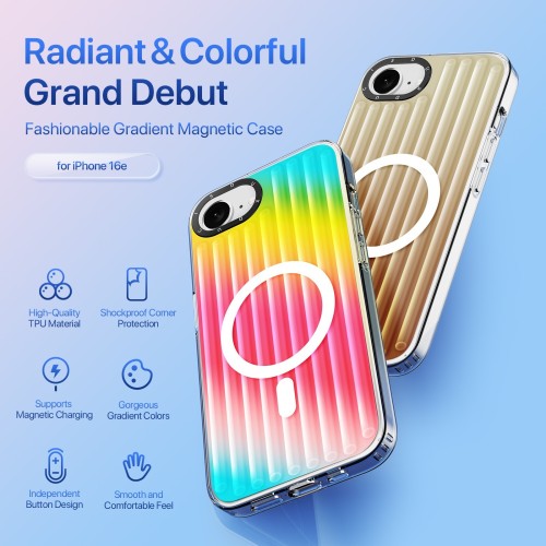 DĖKLAS DUX DUCIS ZEST APPLE IPHONE 16E/17E GRADIENT RAINBOW DĖKLAS DUX DUCIS ZEST APPLE IPHONE 16E/17E GRADIENT RAINBOW