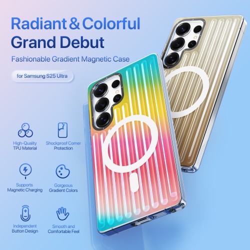 DĖKLAS DUX DUCIS ZEST SAMSUNG S938 S25 ULTRA GRADIENT RAINBOW