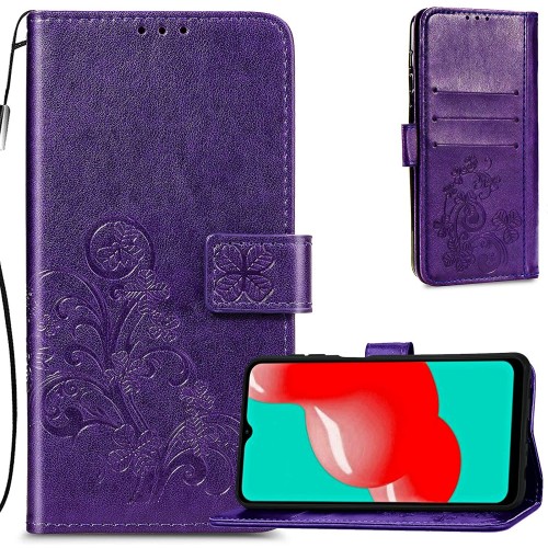 DĖKLAS FLOWER BOOK SAMSUNG A226 A22 5G VIOLETINIS