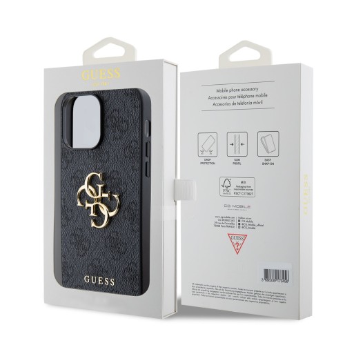 DĖKLAS GUESS PU 4G METAL LOGO APPLE IPHONE 14 PRO MAX PILKAS DĖKLAS GUESS PU 4G METAL LOGO APPLE IPHONE 14 PRO MAX PILKAS