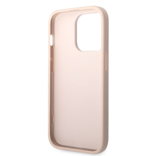 DĖKLAS GUESS PU 4G METAL LOGO APPLE IPHONE 14 PRO MAX ROŽINIS DĖKLAS GUESS PU 4G METAL LOGO APPLE IPHONE 14 PRO MAX ROŽINIS
