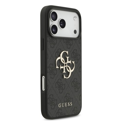 DĖKLAS GUESS PU 4G METAL LOGO APPLE IPHONE 17 PRO MAX PILKAS DĖKLAS GUESS PU 4G METAL LOGO APPLE IPHONE 17 PRO MAX PILKAS