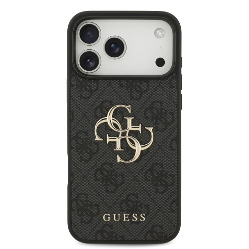 DĖKLAS GUESS PU 4G METAL LOGO APPLE IPHONE 17 PRO MAX PILKAS DĖKLAS GUESS PU 4G METAL LOGO APPLE IPHONE 17 PRO MAX PILKAS