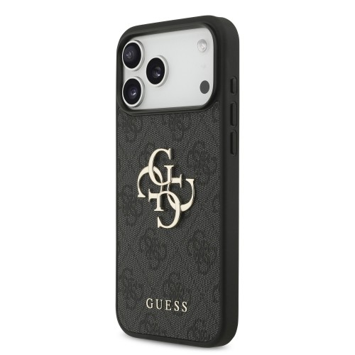 DĖKLAS GUESS PU 4G METAL LOGO APPLE IPHONE 17 PRO MAX PILKAS DĖKLAS GUESS PU 4G METAL LOGO APPLE IPHONE 17 PRO MAX PILKAS