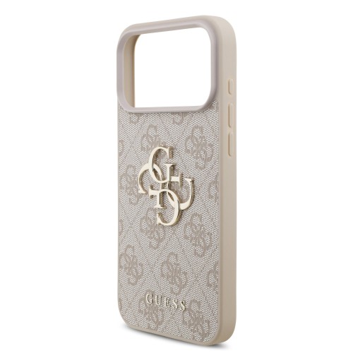 DĖKLAS GUESS PU 4G METAL LOGO APPLE IPHONE 17 PRO MAX ROŽINIS DĖKLAS GUESS PU 4G METAL LOGO APPLE IPHONE 17 PRO MAX ROŽINIS