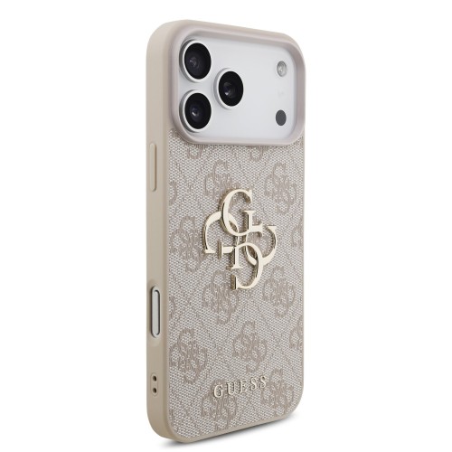 DĖKLAS GUESS PU 4G METAL LOGO APPLE IPHONE 17 PRO MAX ROŽINIS DĖKLAS GUESS PU 4G METAL LOGO APPLE IPHONE 17 PRO MAX ROŽINIS