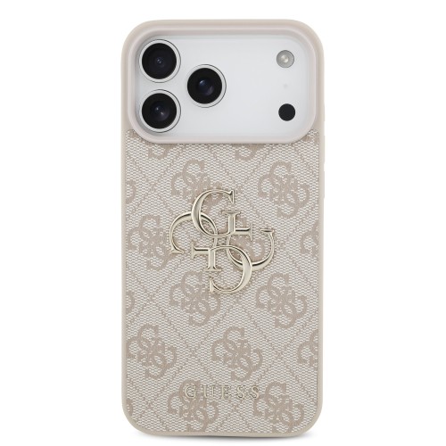 DĖKLAS GUESS PU 4G METAL LOGO APPLE IPHONE 17 PRO MAX ROŽINIS DĖKLAS GUESS PU 4G METAL LOGO APPLE IPHONE 17 PRO MAX ROŽINIS