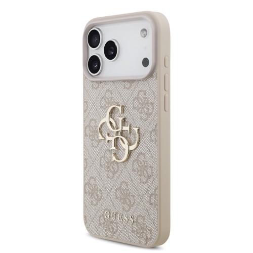 DĖKLAS GUESS PU 4G METAL LOGO APPLE IPHONE 17 PRO MAX ROŽINIS DĖKLAS GUESS PU 4G METAL LOGO APPLE IPHONE 17 PRO MAX ROŽINIS