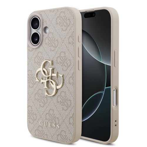 DĖKLAS GUESS PU 4G METAL LOGO APPLE IPHONE 17 ROŽINIS DĖKLAS GUESS PU 4G METAL LOGO APPLE IPHONE 17 ROŽINIS