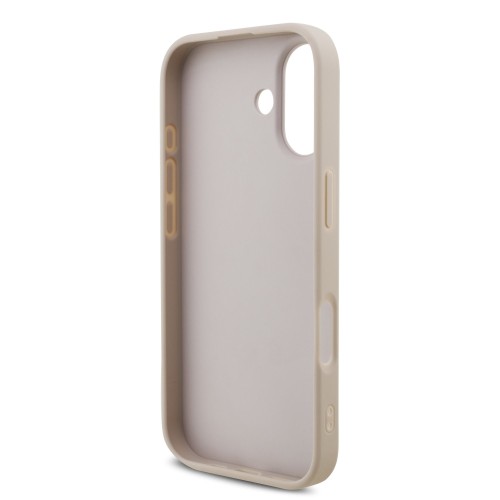 DĖKLAS GUESS PU 4G METAL LOGO APPLE IPHONE 17 ROŽINIS