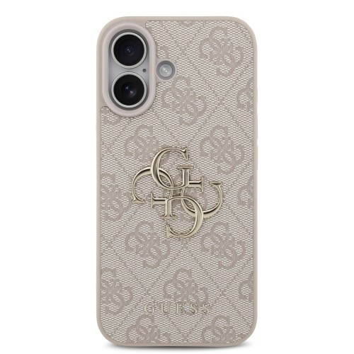 DĖKLAS GUESS PU 4G METAL LOGO APPLE IPHONE 17 ROŽINIS