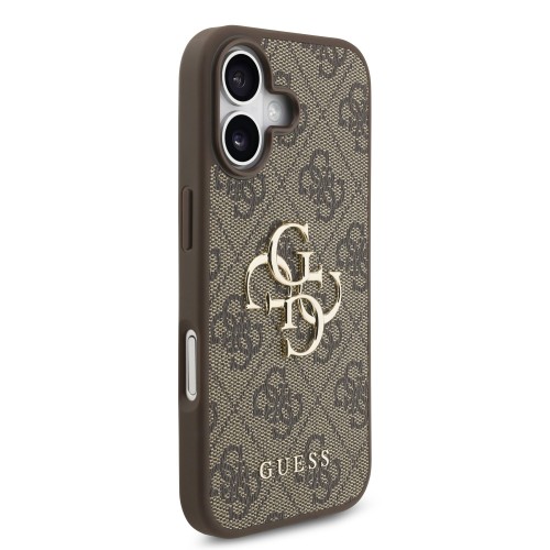 DĖKLAS GUESS PU 4G METAL LOGO APPLE IPHONE 17 RUDAS