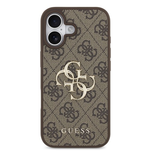 DĖKLAS GUESS PU 4G METAL LOGO APPLE IPHONE 17 RUDAS