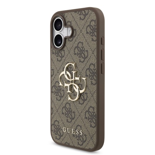 DĖKLAS GUESS PU 4G METAL LOGO APPLE IPHONE 17 RUDAS