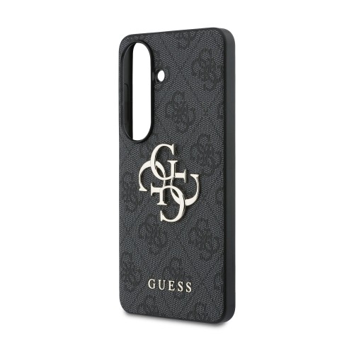 DĖKLAS GUESS PU 4G METAL LOGO SAMSUNG S942 S26 PILKAS