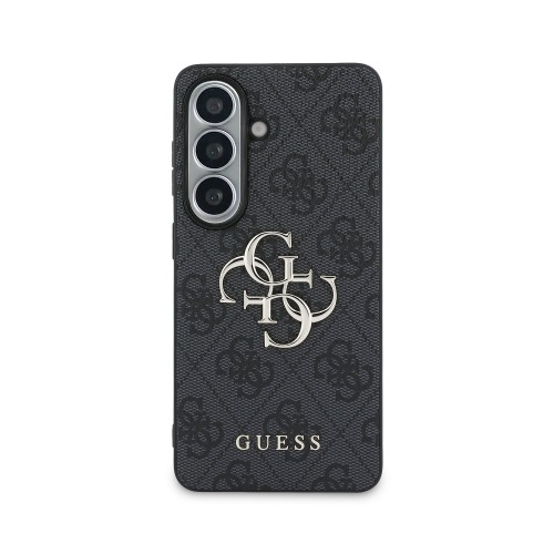 DĖKLAS GUESS PU 4G METAL LOGO SAMSUNG S942 S26 PILKAS
