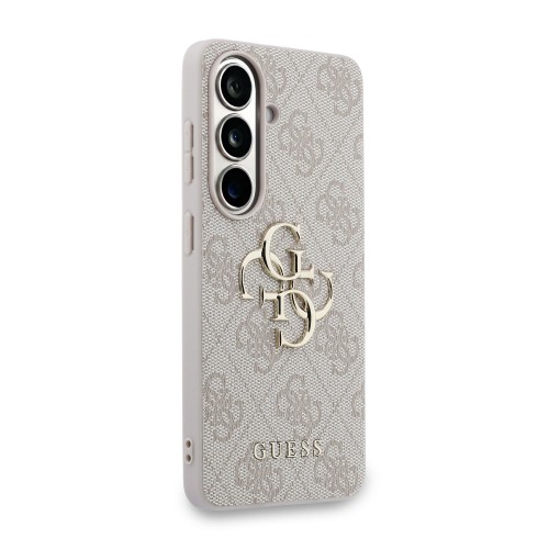 DĖKLAS GUESS PU 4G METAL LOGO SAMSUNG S942 S26 ROŽINIS