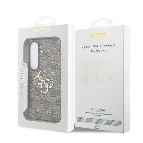 DĖKLAS GUESS PU 4G METAL LOGO SAMSUNG S942 S26 RUDAS