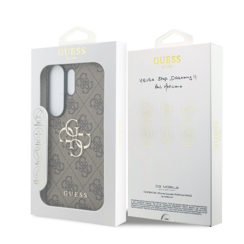 DĖKLAS GUESS PU 4G METAL LOGO SAMSUNG S948 S26 ULTRA RUDAS DĖKLAS GUESS PU 4G METAL LOGO SAMSUNG S948 S26 ULTRA RUDAS