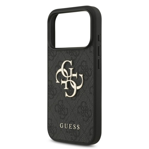 DĖKLAS GUESS PU 4G METAL LOGO STRAP APPLE IPHONE 17 PRO MAX JUODAS DĖKLAS GUESS PU 4G METAL LOGO STRAP APPLE IPHONE 17 PRO MAX JUODAS