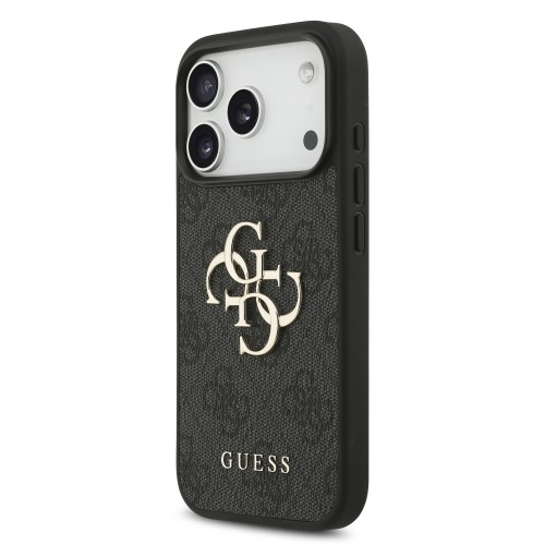 DĖKLAS GUESS PU 4G METAL LOGO STRAP APPLE IPHONE 17 PRO MAX JUODAS DĖKLAS GUESS PU 4G METAL LOGO STRAP APPLE IPHONE 17 PRO MAX JUODAS