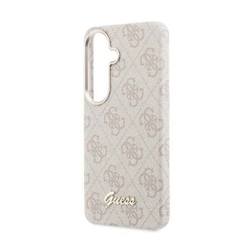 DĖKLAS GUESS PU 4G SCRIPT METAL LOGO MAGNETIC SAMSUNG S942 S26 ROŽINIS