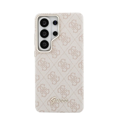 DĖKLAS GUESS PU 4G SCRIPT METAL LOGO MAGNETIC SAMSUNG S948 S26 ULTRA ROŽINIS