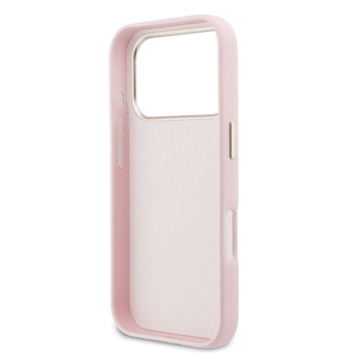 DĖKLAS GUESS PU GRAINED 4G RESIN METAL LOGO APPLE IPHONE 17 PRO MAX ROŽINIS