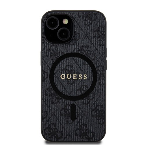 DĖKLAS GUESS PU LEATHER 4G COLORED RING MAGSAFE APPLE IPHONE 15 JUODAS DĖKLAS GUESS PU LEATHER 4G COLORED RING MAGSAFE APPLE IPHONE 15 JUODAS