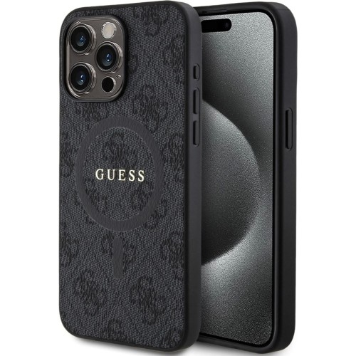 DĖKLAS GUESS PU LEATHER 4G COLORED RING MAGSAFE APPLE IPHONE 15 PRO MAX JUODAS DĖKLAS GUESS PU LEATHER 4G COLORED RING MAGSAFE APPLE IPHONE 15 PRO MAX JUODAS