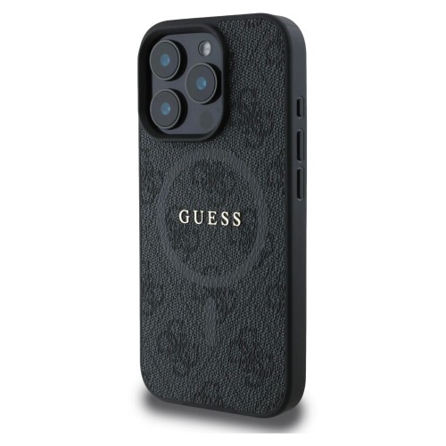 DĖKLAS GUESS PU LEATHER 4G COLORED RING MAGSAFE APPLE IPHONE 16 PRO MAX JUODAS DĖKLAS GUESS PU LEATHER 4G COLORED RING MAGSAFE APPLE IPHONE 16 PRO MAX JUODAS