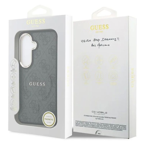 DĖKLAS GUESS PU LEATHER 4G GOLD FRAME MAGNETIC SAMSUNG S942 S26 JUODAS DĖKLAS GUESS PU LEATHER 4G GOLD FRAME MAGNETIC SAMSUNG S942 S26 JUODAS