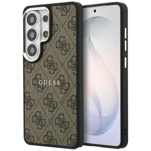 DĖKLAS GUESS PU LEATHER 4G GOLD FRAME MAGNETIC SAMSUNG S948 S26 ULTRA RUDAS DĖKLAS GUESS PU LEATHER 4G GOLD FRAME MAGNETIC SAMSUNG S948 S26 ULTRA RUDAS