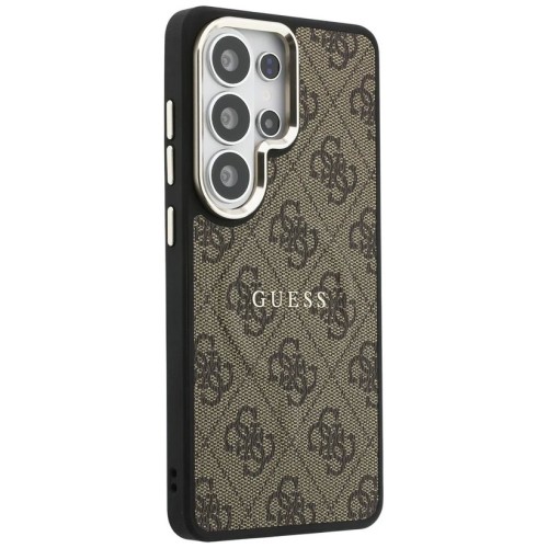 DĖKLAS GUESS PU LEATHER 4G GOLD FRAME MAGNETIC SAMSUNG S948 S26 ULTRA RUDAS
