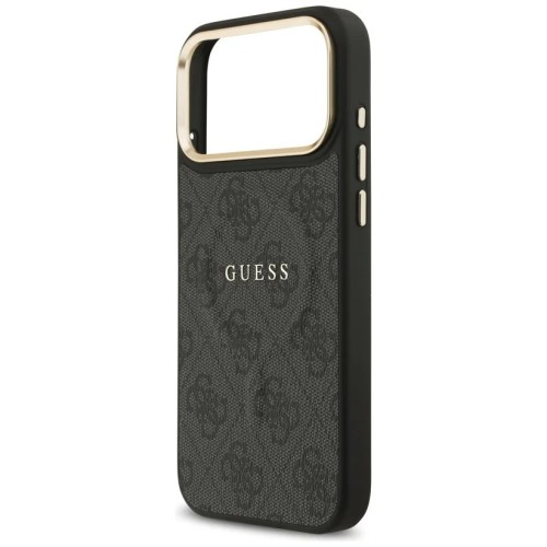 DĖKLAS GUESS PU LEATHER 4G GOLD FRAME MAGSAFE APPLE IPHONE 17 PRO MAX JUODAS DĖKLAS GUESS PU LEATHER 4G GOLD FRAME MAGSAFE APPLE IPHONE 17 PRO MAX JUODAS