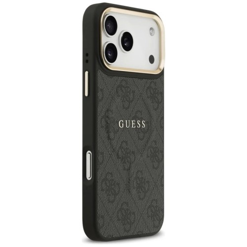 DĖKLAS GUESS PU LEATHER 4G GOLD FRAME MAGSAFE APPLE IPHONE 17 PRO MAX JUODAS DĖKLAS GUESS PU LEATHER 4G GOLD FRAME MAGSAFE APPLE IPHONE 17 PRO MAX JUODAS