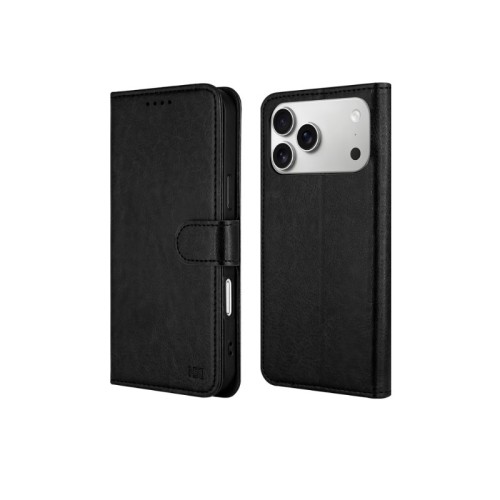 DĖKLAS HDD CLASP WALLET CASE APPLE IPHONE 13/14 JUODAS