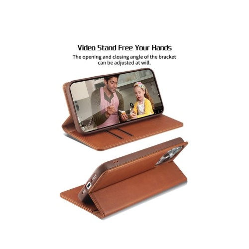 DĖKLAS HDD MAGNETIC WALLET CASE APPLE IPHONE 12/12 PRO RUDAS DĖKLAS HDD MAGNETIC WALLET CASE APPLE IPHONE 12/12 PRO RUDAS