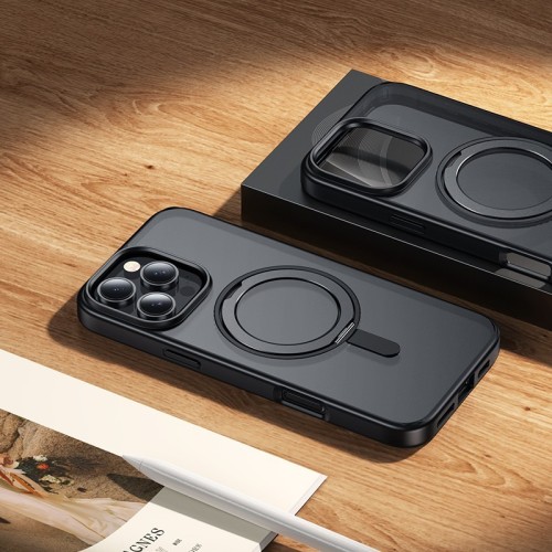 DĖKLAS HOCO MAGNETIC STAND 2IN1 APPLE IPHONE 16 PRO MAX JUODAS DĖKLAS HOCO MAGNETIC STAND 2IN1 APPLE IPHONE 16 PRO MAX JUODAS