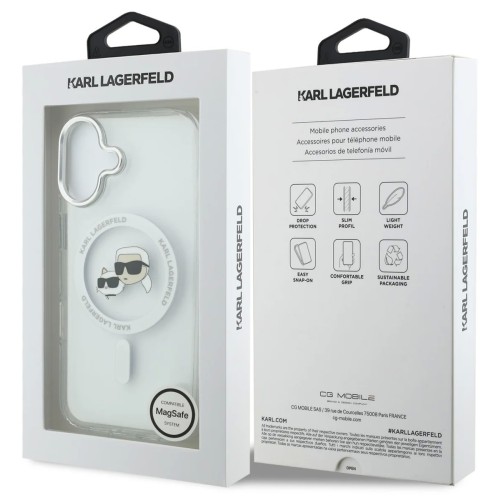 DĖKLAS KARL LAGERFELD IML K&CH HEADS METAL FRAME MAGSAFE APPLE IPHONE 17 DĖKLAS KARL LAGERFELD IML K&CH HEADS METAL FRAME MAGSAFE APPLE IPHONE 17