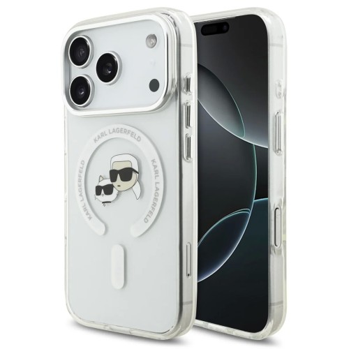 DĖKLAS KARL LAGERFELD IML K&CH HEADS METAL FRAME MAGSAFE APPLE IPHONE 17 PRO DĖKLAS KARL LAGERFELD IML K&CH HEADS METAL FRAME MAGSAFE APPLE IPHONE 17 PRO