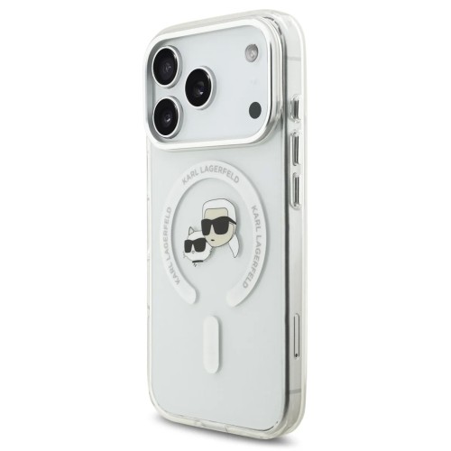DĖKLAS KARL LAGERFELD IML K&CH HEADS METAL FRAME MAGSAFE APPLE IPHONE 17 PRO